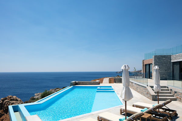 Imagine being mesmerized by a hillside cloud of the golden landscape of South Cr Rethimnon, Greece Seafront luxury villa,infinity pool & devine views Entire villa vacation rental 699799406391099250