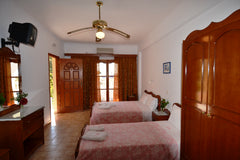 The double studio has bathroom,balcon,A/C,TV,fridge and fully equipped kitchen.  Greece Villa Georgia, double studio Private room vacation rental 19059544