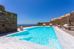 Our property is a breath-taking modern villa perched on the rocky hillside above Greece Elia Sea View Luxury Villa Cycladic home vacation rental 23780039