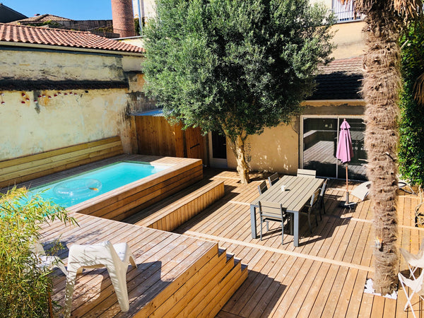 Un appartement proche du centre et des quais, mais au calme et avec un extérieur Bordeaux, France T4 Duplex Chartrons avec piscine privée chauffée Entire rental unit vacation rental 49874439