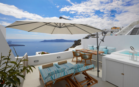 Amazing Cave House, recently renovated, located in Imerovigli village, on the ed  Cave House, Caldera View, Outdoor Heated Jacuzzi Cycladic home vacation rental 13504427