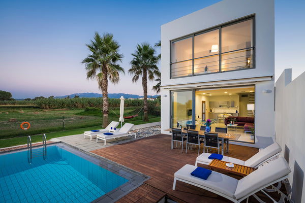 Constructed along simple, traditional lines Blue Sea is a cubist, whitewashed vi Chania, Greece Blue Sea Luxury Villa, Chania, Crete Entire villa vacation rental 11624066