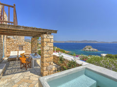 Our three bedroom villa is an ideal vacation home. Built in the same traditional Patmos, Greece Eirini Luxury Hotel Villas -Three bedroom-jacuzzi Entire villa vacation rental 14102687