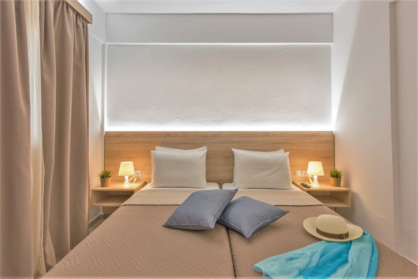 Standard Double Rooms (30sqm) are recently renovated (2018) and  are distinguish Iraklion, Greece Standard Double Room Sunshine Village & S. Seaside Room in hotel vacation rental 48709109
