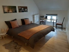 The accomodation is very near (5 min by walking) to Dampoort  train & bus statio  The Grey/Rose Room Private room in home vacation rental 39624584
