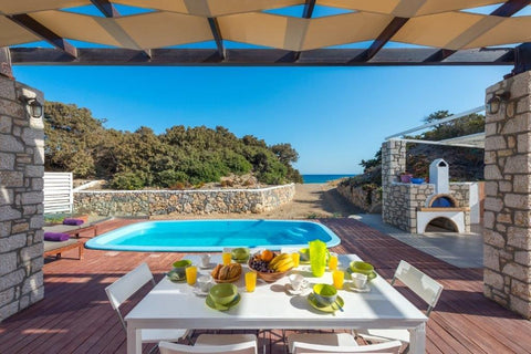 An amazing pool villa right on a quiet sandy beach of Plimmiri!<br /><br /><b>Th  Beachfront Villa  Cathrin in Plimmiri Entire villa vacation rental 10769748