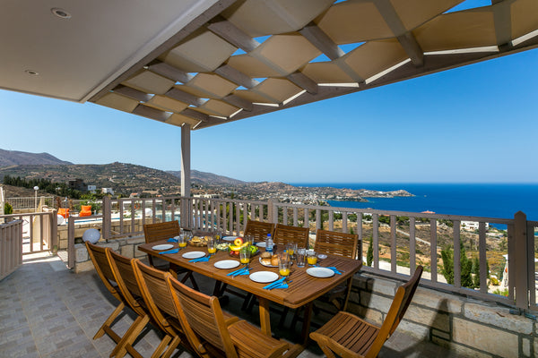 Modern and Stylish Villa with A/C, Wi-Fi, Private Pool and Amazing Panoramic Sea  