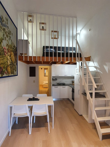 Lovely furnished one bedroom apartment (+ mezzanine) entirely renovated and equi Brussels, Belgium Homelike apartment nearby ULB/VUB Entire rental unit vacation rental 48297469