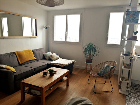 Our apartment located on the 26th floor with elevator can welcome from 2 to 4 pe Paris, France ☀️ Design flat with view on the Canal in the 19th Entire rental unit vacation rental 24843387