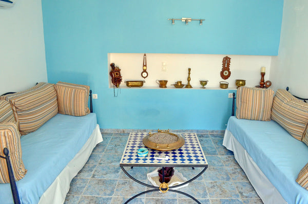 Villa newly built stone house is ideally located RIGHT on Ftenaia Beach one of t Greece Beach front villa Romanza Entire villa vacation rental 4397536