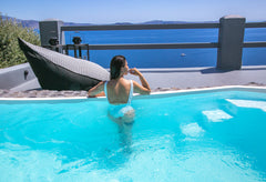 This astonishing 40 square meter villa which is literally hanging on the cliffs  Thira, Greece Hidden Gem Villa with private pool and sea view Entire villa vacation rental 25572003