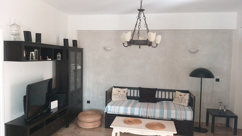 A traditional house in Perissa surrounded by a large garden is located in one of  Traditional house in Perissa Cycladic home vacation rental 41728394
