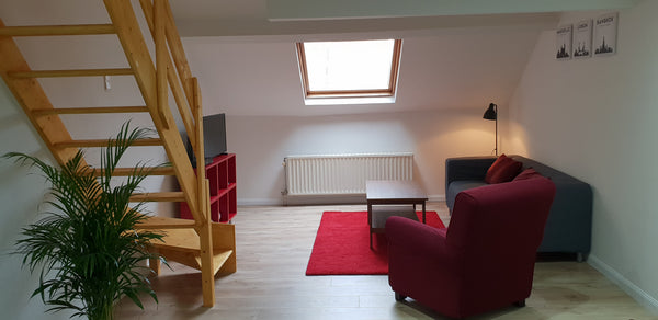 Magnifique appartement moderne avec chambre en mezzanine, idéalement situé pour  Jette, Belgium Brussels arround you... business, EU or leisure Entire rental unit vacation rental 39175169
