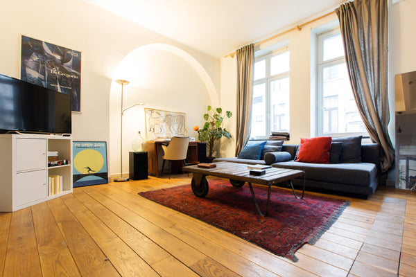 Cosy opened space flat in the heart of Saint Gilles, 5 minutes away from tube st Brussels, Belgium Magestic apartment near Midi Station Entire rental unit vacation rental 41171530