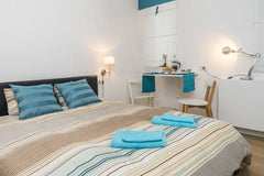 Quiet and bright mini studio: bedroom with double bed and desk, kitchenette for  Saint-Gilles, Belgium Cocoon studio Entire rental unit vacation rental 9115070