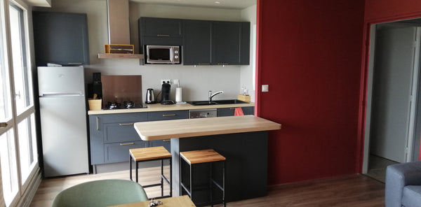 Charmant T2, calme et lumineux, situe  à 100 mètres de l'arrêt de Tram D a 15 mi  Bel appartement en résidence avec parking gratuit Entire condo vacation rental 51083141