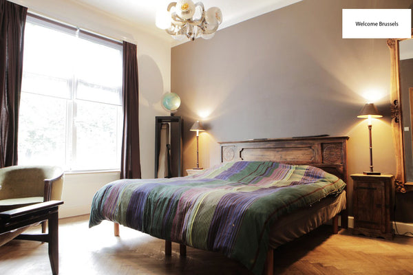 Mon logement est proche de Le théâtre 140, les institutions europeenes, le parc  Schaerbeek, Belgium Charming and elegant Double Bed in Rooms near CEE Private room in rental unit vacation rental 14259382