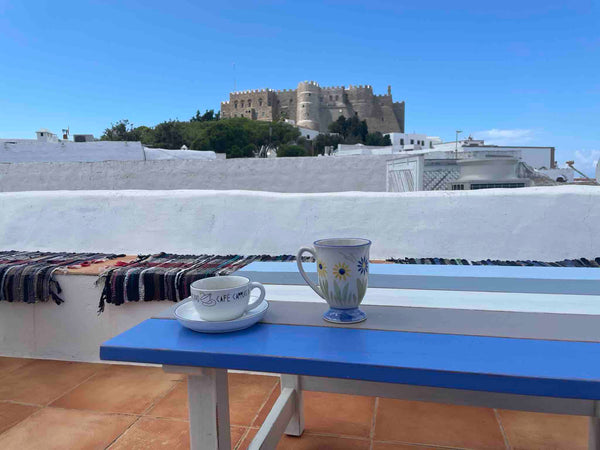Traditional 18th century Patmian residence in centre of Chora of PATMOS island.  Athens, Greece Traditional villa, amazing castle and sea view Entire villa vacation rental 8460578
