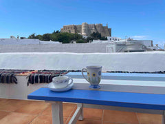Traditional 18th century Patmian residence in centre of Chora of PATMOS island.  Athens, Greece Traditional villa, amazing castle and sea view Entire villa vacation rental 8460578