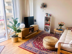 63 square metters with one bed, one bath and balconies.<br /><br />As we live he  One bedroom apartment in CPH Entire condo vacation rental 644262260701957327