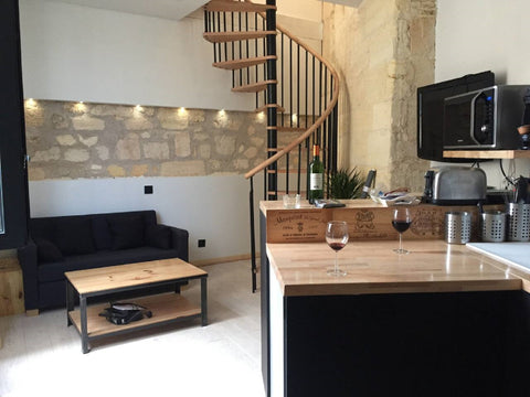 This beautiful atypical duplex apartment, located on the 3rd floor of a 19th cen Bordeaux, France AU MARCHE DES CAPUCINS | Cosy Bordeaux Downtown Entire rental unit vacation rental 42870103