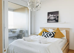 The flat is centrally located in brand-new apartment complex near Danube canal.  Vienna, Austria Bright flat with a beautiful view and parking Entire rental unit vacation rental 32838890