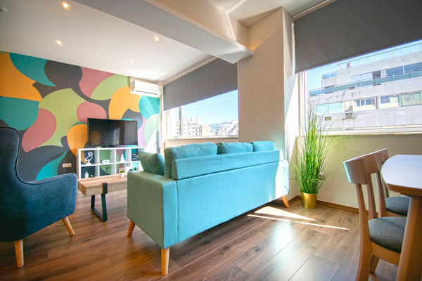 This bright, stylish recently renovated city center flat is the perfect base to  GR Abstract Flat With Urban View Entire rental unit vacation rental 42604578