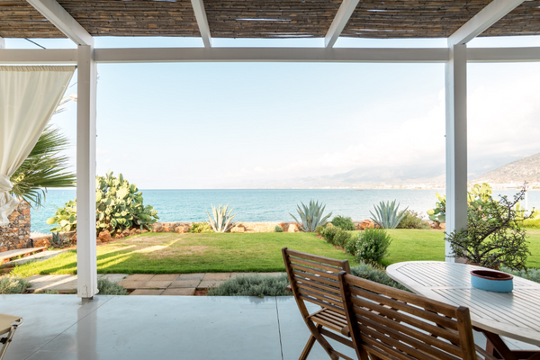 The house is on the seafront at a quiet area at the beginning of Stalis Village  Heraklion, Greece Junior suite by the beach - Raspberry Entire guest suite vacation rental 41223586