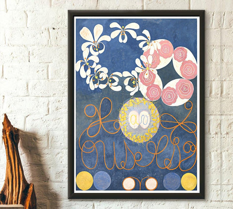 Hilma af Klint Poster, Exhibition Poster, Art Gallery Poster, Art Prints, Swedish Art, Scandinavian Poster, Modern Art, Bedroom Wall Decor, Stock Photo Travel and Trip, Chicago City Images  Pixarik