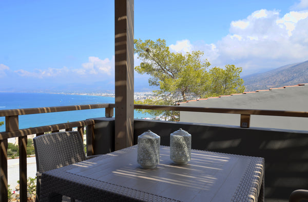 Grand Opening July 2018! Seven villas with spectacular views of Stalis bay (chec Stalida, Greece Blue View Villa #7:Amazing views/location,peaceful Room in serviced apartment vacation rental 26294940