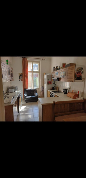peaceful and centrally-located room inside a 2 bedroom flat.  Walking distance t  Large sunny room in Vysehrad with shared balcony Private room in rental unit vacation rental 607854290209797736