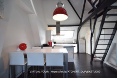 Sunny, newly decorated studio on the 2nd floor at 750 meters from  Ghent histori Ghent, Belgium Duplex Studio near historical center Ghent Entire rental unit vacation rental 2031654