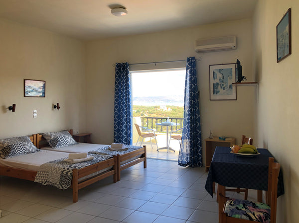 Kaloudis Apartments are located 1.8 klm away from the famous beach of Almyrida ( Chania, Greece Sea View triple Studio - Kaloudis Apartments Entire serviced apartment vacation rental 47470789