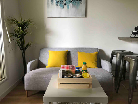 Appartement récent avec cuisine équipée, salon donnant sur terrasse avec mobilie Cenon, France Charmant T2 aux portes de Bordeaux Entire condo vacation rental 33605975