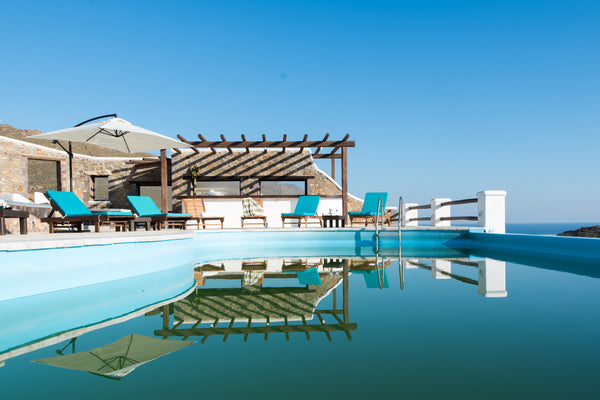 Villa Paradiso Panormos is a 100 sq.m. fully air-conditioned private luxury seas Voula, Greece Villa Paradiso Panormos Cycladic home vacation rental 41011407