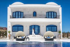 Villa Santorini sits atop a dramatic cliff that makes it seem like the dividing  Athens, Greece Villa Santorini Entire villa vacation rental 614940494487719447