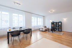 Spacious and quiet private room in a large (94 m²) bright and renovated flat. Fu Prague, Czechia Private room for two Private room in rental unit vacation rental 11525784