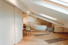 Appartement tout neuf, avec deux petits chats 🐱 Vous trouverez un espace de +50m Saint-Astier, France 50m2 Chambre avec Salle de bain privée Private room in rental unit vacation rental 42736991