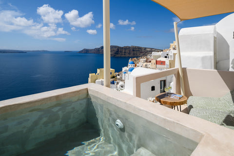 An aura of luxury and serenity along with a magical view of the Aegean Sea.<br / Oia, Greece Canvas Suites | Avra Suite with Outdoor Jacuzzi Entire rental unit vacation rental 40854731