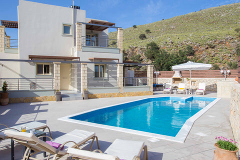 3 Bedroom stone villa with lovely sea view in Apokoronas<br /><br />The 3-bedroo Chania, Greece Rental villa with private pool near Chania Entire villa vacation rental 53266489