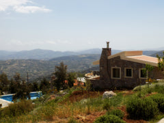 This small villa built from curved stone and wood according to traditional archi Heraklion, Greece THE TOP OF THE EAGLES SMALL VILLA-BANGALOW Entire condo vacation rental 12180560