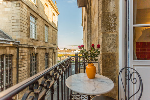 In the very heart of Bordeaux in an old and quite street near the magnificent Pl Bordeaux, France Spectacular apt w Balconies next Pl. de la Bourse Entire rental unit vacation rental 16304222
