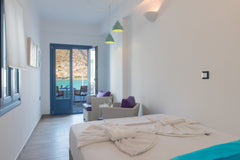 It's  a brand new studio at the center of Kamres Port with an excellent view at  Greece BLUE Seaside Studio Entire rental unit vacation rental 29510984