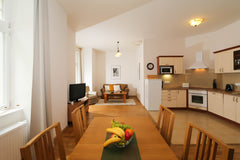Fully furnished one bedroom apartment, situated on the 3rd floor in a well maint Mníšek pod Brdy, Czechia Na Kozacce 10, # 4 Entire rental unit vacation rental 33067089