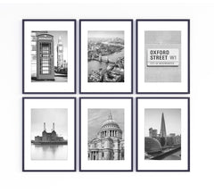 London City Photos, Set of 6 Black and White London Prints, London city photography, monochrome contemporary prints set, modern city art