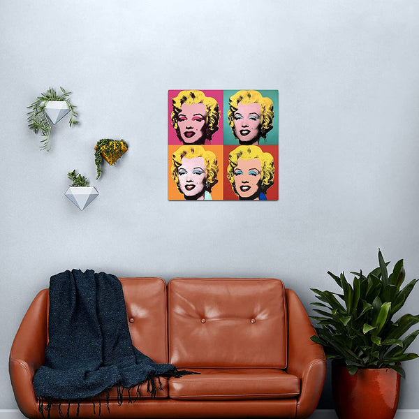 Monroe Andy Blue Warhol Pop Color Marilyn The Best and Style Home Decor Wall Art Print Poster Pixarik Stock Photos and Images Free