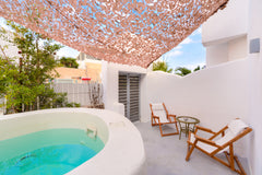 A romantic elavated ground floor suite with cleaned and heated outdoor private j Greece The Muse of Santorini 1-Suite with Outdoor Jacuzzi Entire rental unit vacation rental 27514904