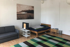 The flat is located in the heart of Vienna, on the corner of Heinestraße and Pra  Spacious Room in the Heart of Vienna 2 Private room in rental unit vacation rental 36556389