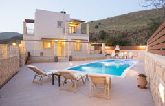 Brand new villa  with large private swimming pool and childrens area is located  Rethimnon, Greece Holiday Villa, 2 km From Beach+BBQ+Childrens Area! Cycladic home vacation rental 11861928