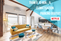 Pour vos séjours professionnels ou privés, venez profiter de ce très bel apparte Bordeaux, France Aux portes de Bordeaux★Le Patio Samba★MindUrGuest Entire rental unit vacation rental 52311576